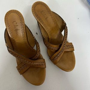 Cole Haan real leather mules